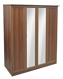 Шкаф 4-дверный с зеркалами Вена