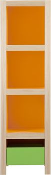 Шкаф книжный оранжевый/зеленый Meee VOX